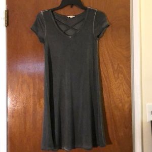 Gray t-shirt dress